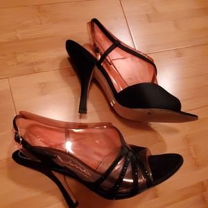 Nina 4in heels, black, 7.5
